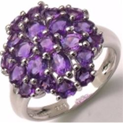 Sterling Silver African Amethyst Ring