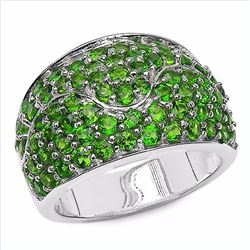 Sterling Silver Chrome-Diopside Ring