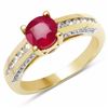 Image 1 : Sterling Silver Ruby Ring