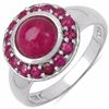 Image 1 : Sterling Silver Ruby Ring