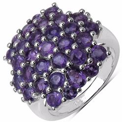 Sterling Silver African Amethyst Ring