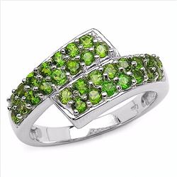 Sterling Silver Chrome-Diopside Ring