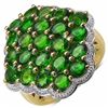 Image 1 : Sterling Silver Chrome-Diopside Ring