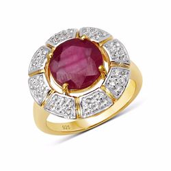 Sterling Silver Ruby Ring