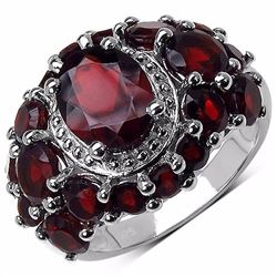 Sterling Silver Garnet Ring