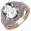 Image 1 : Sterling Silver Green Amethyst Ring