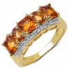 Image 1 : Sterling Silver Madeira Citrine Ring