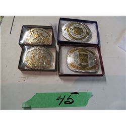 National Finals Rodeo 1988-1989 4 buckles