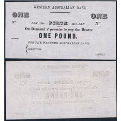 Australia, Western Australian Bank, Perth, 1844, aUnc