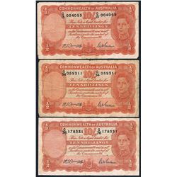 Australia, KGVI, Ten Shillings, Armitage/McFarlane, 1942 (R.13), gVG-aFine