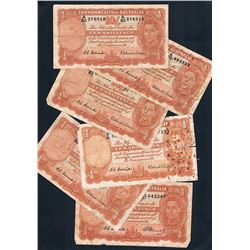 Australia, KGVI, Ten Shillings, Accumulation, 1949-52 (R.14, 15), Poor-Fine