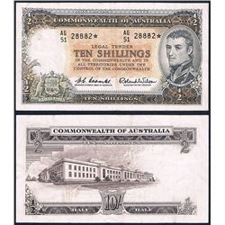 Australia, QEII, Ten Shillings, Coombs/Wilson, 1961 (R.17sL), Last Prefix Star, Radar, AG51/28882*