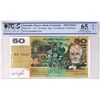 Image 1 : Australia, QEII, Fiifty Dollars, Phillips/Wheeler, 1973, Type III Specimen, YAA 000000 - PCGS 65 OPQ