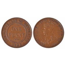 Australia, KGV, Penny, 1925, gFine