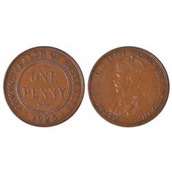 Australia, KGV, Penny, 1925, gFine