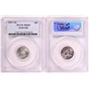 Image 1 : Australia, KGV, Sixpence 1917-M, PCGS MS65