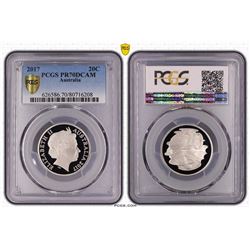 Australia, QEII, Twenty Cents, 2017, PCGS PR70DCAM