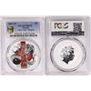 Image 1 : Tuvalu, Perth Mint, Proof Silver 1oz Year of the Dragon, 2017, PCGS PR70