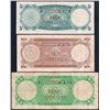 Image 2 : Fiji, QEII, Five Shillings - One Pound, 1964 (P.51d, 52d, 53f), Fair -aVG