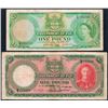 Image 2 : Fiji, Government, KGVI-QEII, Two Shillings - One Pound, (P.50a; 37k; 40f; 53b), 1942-57, gFine-gVF