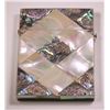 Image 1 : Beautiful Vintage Mother of Pearl & Paua Shell Card Case