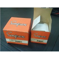 Simpson Electric A.C. Amperes Meter, 0-5 Range