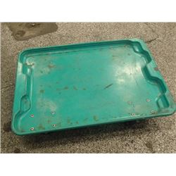Stack-N-Nest Heavy Duty Plastic Roller Cart, 27" x 20" x 5.5"
