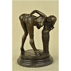 Stunning Nude Woman Deco Sexy Bronze Erotic Sculpture