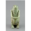 Image 2 : Chinese Old Green Jade Bird Form Vessel w Handle