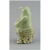 Image 3 : Chinese Old Green Jade Bird Form Vessel w Handle