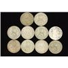 Image 2 : 10- ASSORTED 1958-1964 MEXICO SILVER .100 PESOS