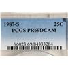 Image 3 : 1987-S WASHINGTON QUARTER PCGS PR69 DCAM