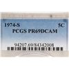 Image 3 : 1974-S JEFFERSON NICKEL PCGS PR69 DCAM