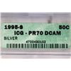 Image 3 : 1995-S SILVER KENNEDY HALF DOLLAR ICG PR70 DCAM
