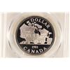 Image 1 : 1981 CANADA TRANS-CAN SILVER DOLLAR PCGS PR69 DCAM