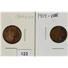 Image 1 : 2-1909-VDB LINCOLN CENTS