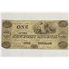 Image 1 : 1837 NEWPORT LYCEUM $1 OBSOLETE BANK NOTE