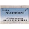 Image 3 : 1985-S JEFFERSON NICKEL PCGS PR69 DCAM