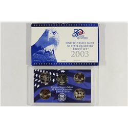 2003 US 50 STATE QUARTERS PROOF SET WITH BOX