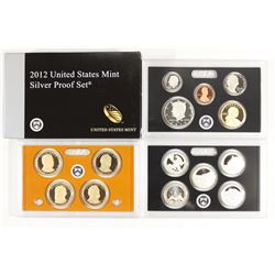 2012 US SILVER PROOF SET (WITH BOX) 14 PIECES