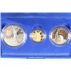 Image 1 : 1986 GOLD & SILVER STATUE OF LIBERTY 3 COIN PROOF