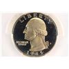 Image 1 : 1985-S WASHINGTON QUARTER PCGS PR69 DCAM