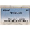 Image 3 : 1900-O MORGAN SILVER DOLLAR PCGS MS63+