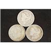Image 1 : 1884-O, 1889-O & 1891 MORGAN SILVER DOLLARS