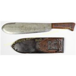 USMC bolo machete scabbard made by Boyt 1942, Machete stamped Village Black Smith.  Est. 75-150