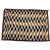 Image 1 : Good Navajo rug in tan, white and brown's, diamond pattern showing good overall condition, 36" X 51"
