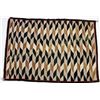 Image 1 : Good Navajo rug in tan, white and brown's, diamond pattern showing good overall condition, 36" X 51"