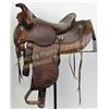 Image 2 : C.P. Shipley childs saddle 21" overall, basket stamped, 6 string, original lining, maker marked in 4
