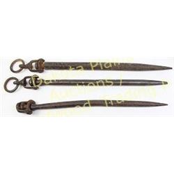 Three US Cavalry picket pins