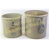 Image 1 : Collection of two stoneware jars 2 and 3 gallon, marked Redwing, no cracks.  Est. 75-150